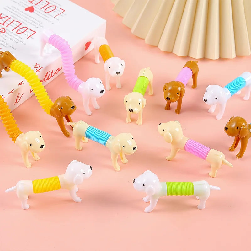 10-Piece Stretchable Dog Pop Tubes Sensory