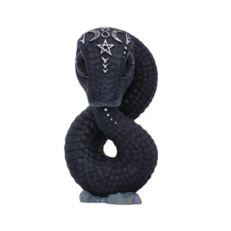 1pc Halloween Magic Black Dragon Snake Griffin Unicorn Mysterious Witches Statue Home Decor Figurine Christmas Desk Ornaments