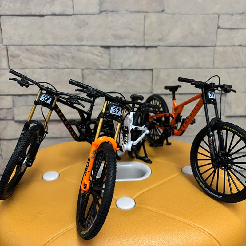 1:8 Model Alloy Bicycle Diecast Mini Finger Bikes Simulation Collection Gifts