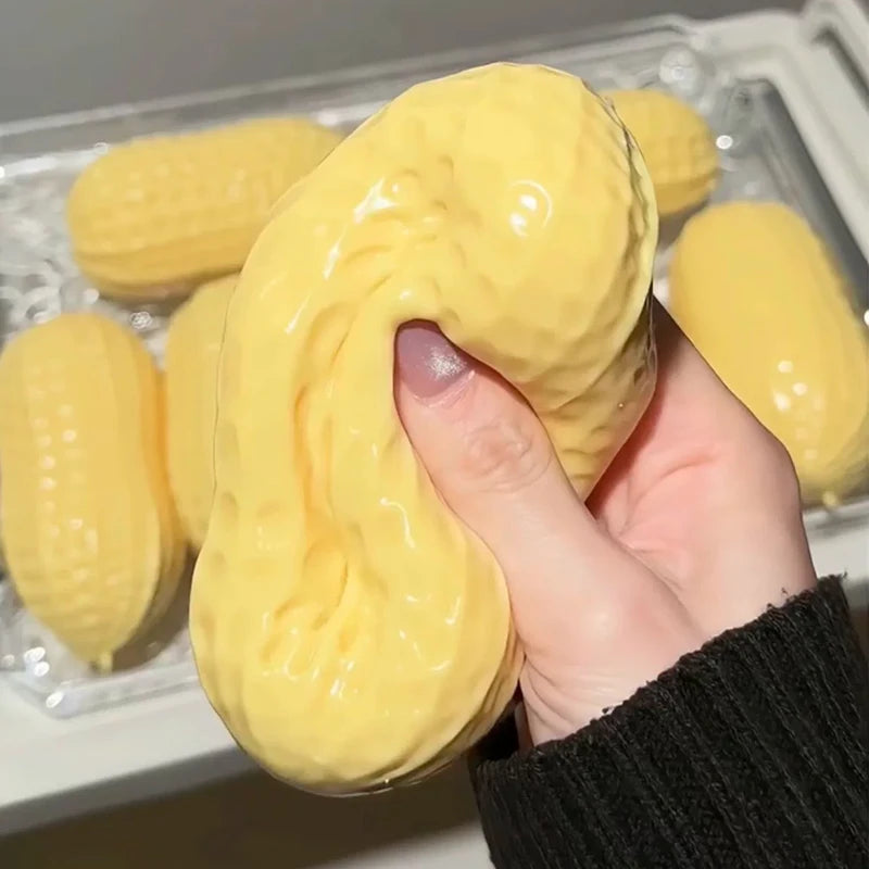 Squishy Peanut Stress Ball Fidget Relief Toy