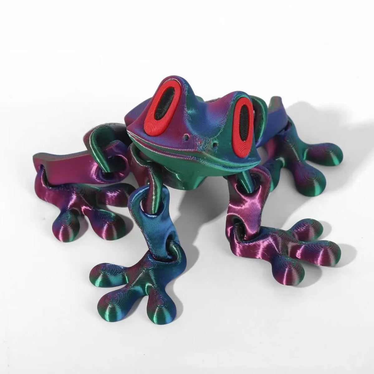 3D Printing Simulation Tree Frog Joint Movable Frog Ornaments Kitchen Home