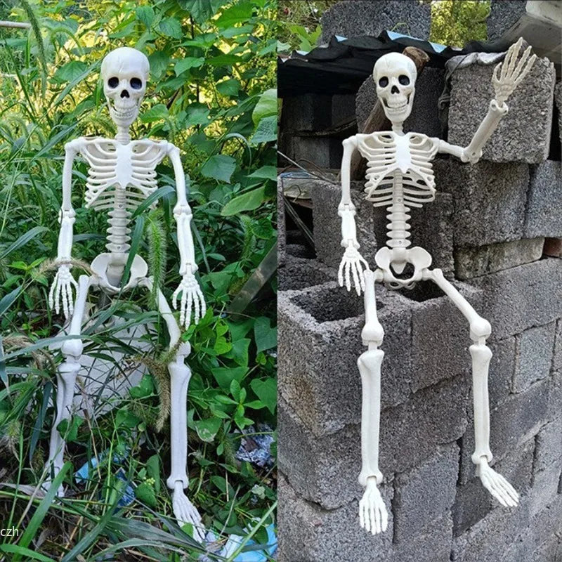 Happy Halloween Modeling Humanoid Skeleton Decorative Props Haunted House Home