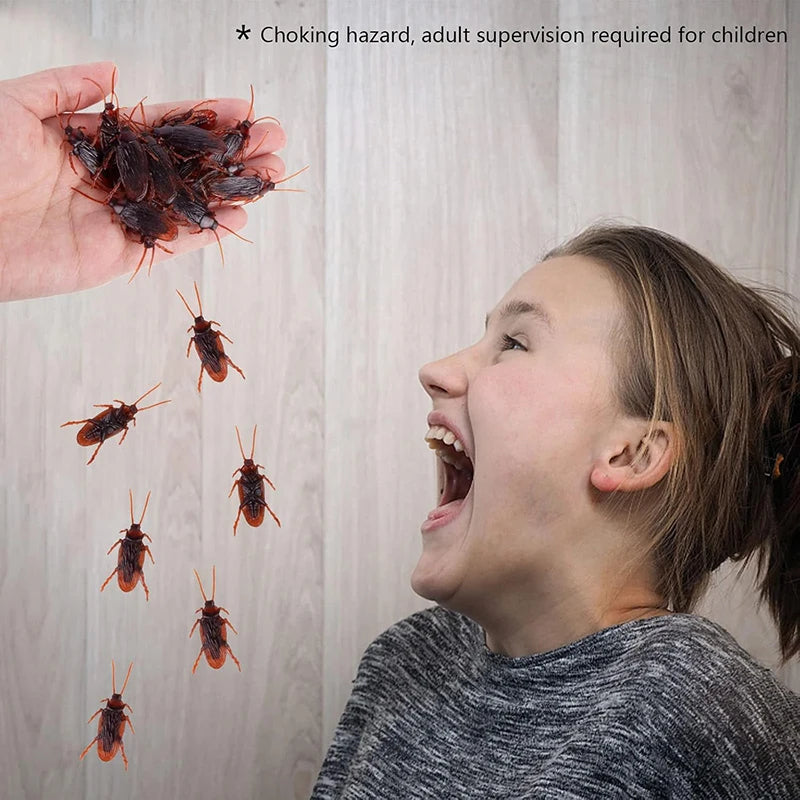12 48pcs Halloween Simulation Bug Cockroach Spider Centipede Scorpion Plastics