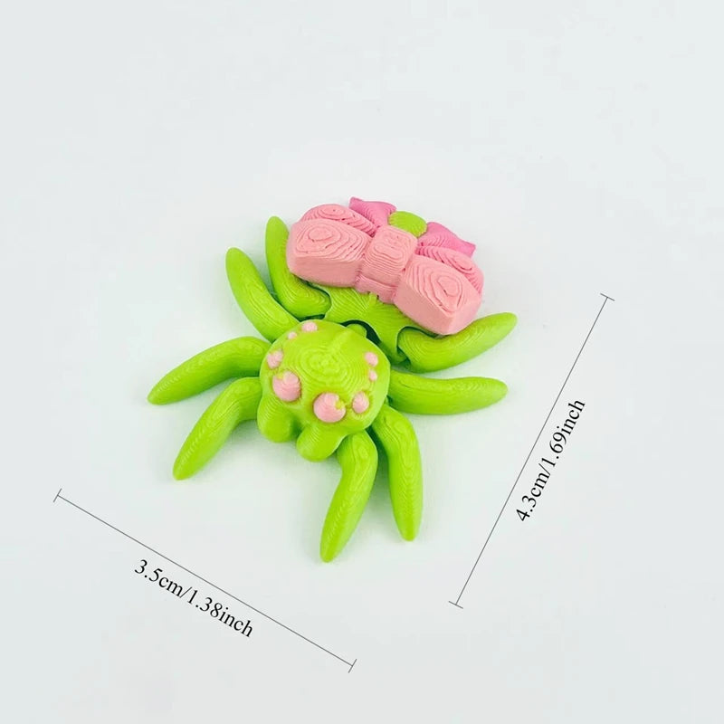3D Printed Flexible Spider Sculpture Kids Simulation Animal Toy Creative Home