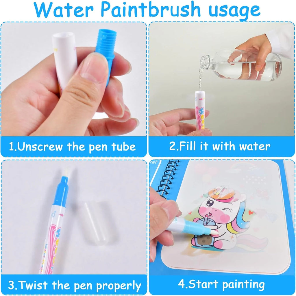 Childrens Watercolor Painting Magic Book