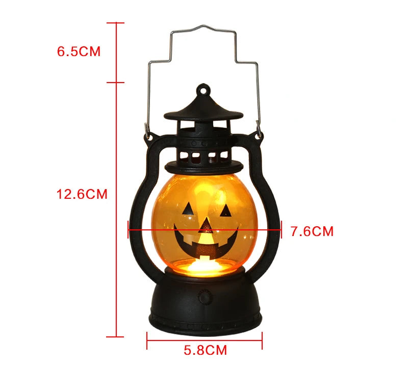 LED Hanging Pumpkin Lantern Ghost Lamp