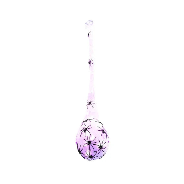 Halloween Glowing Spider Egg Hanging Light Web Prop