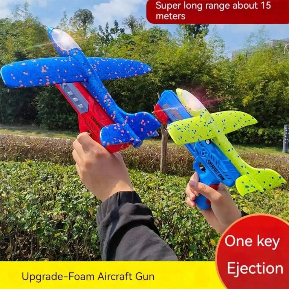 Kids Catapult Planes Foam Gliders Outdoor Toy