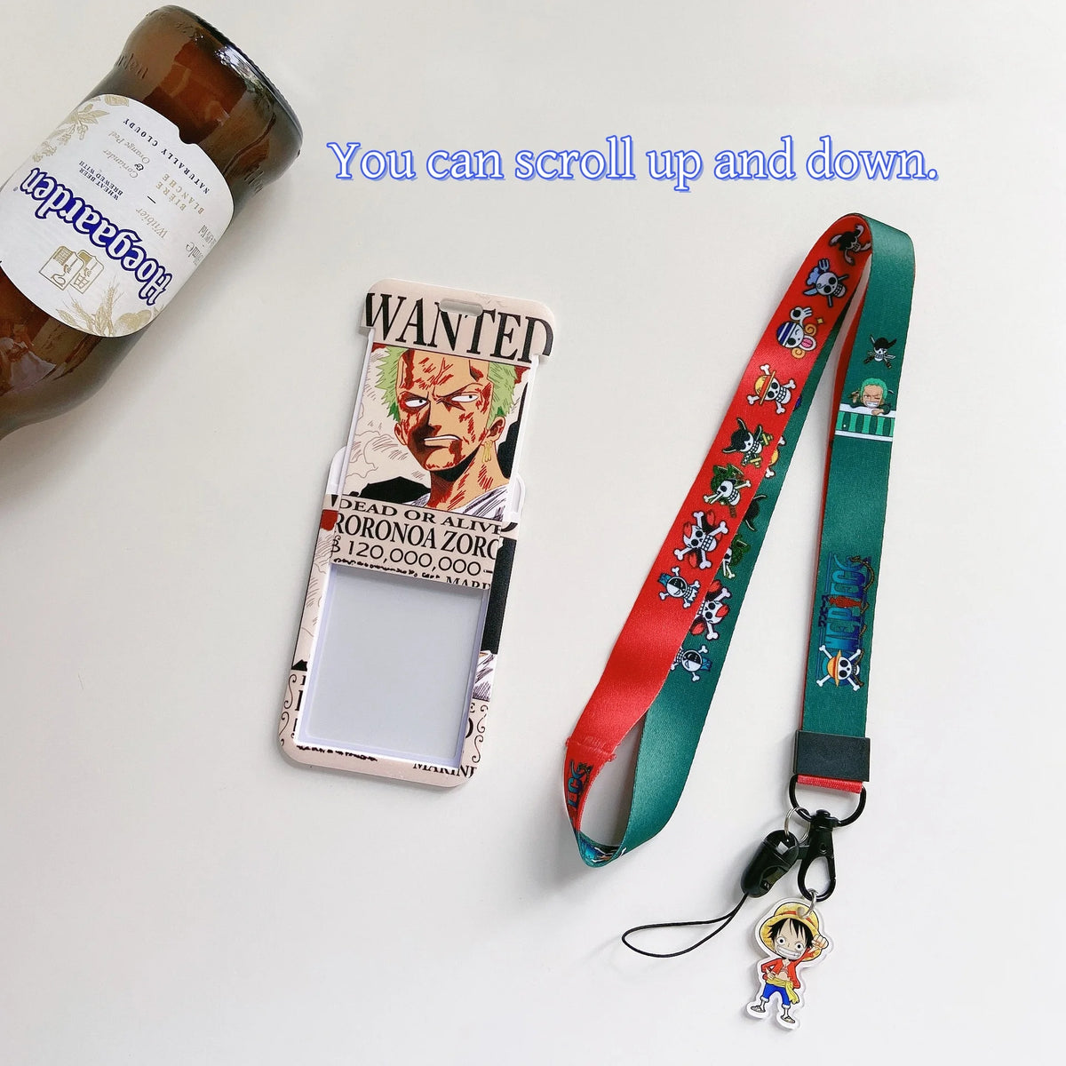 One Piece Cartoon Card Holder Luffy Work Card Student Card Holder Lanyard