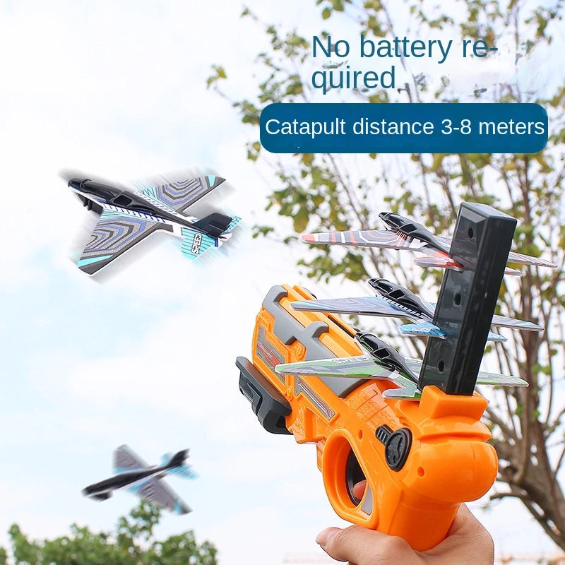 Children's Airplane Launcher Foam Flying Toy