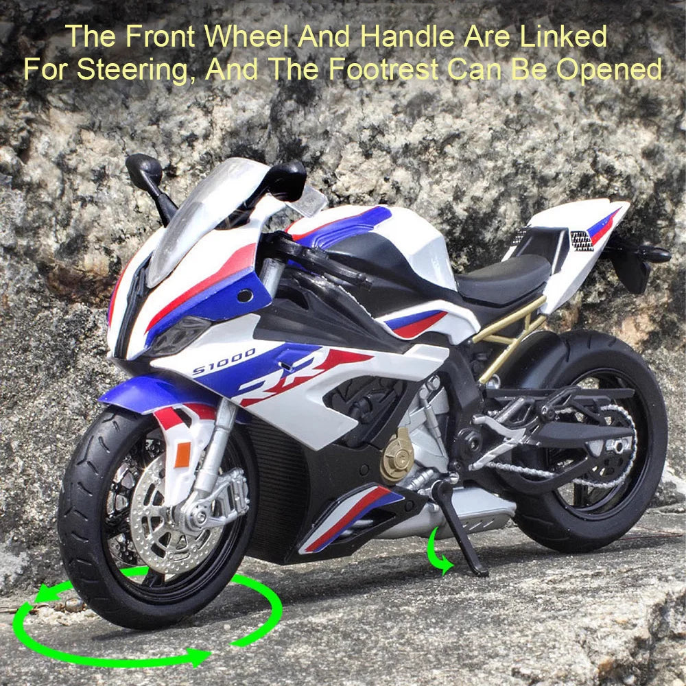 1:12 S1000RR Motorcycle Diecast Model Alloy