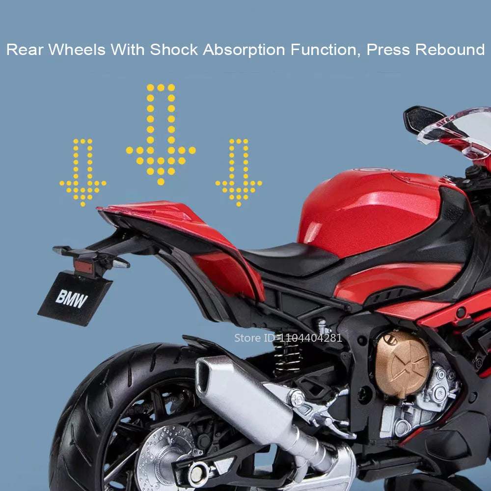 Scale 1:12 BMW S1000RR Honda CBR1000RR Alloy Diecast Motorcycle Miniature