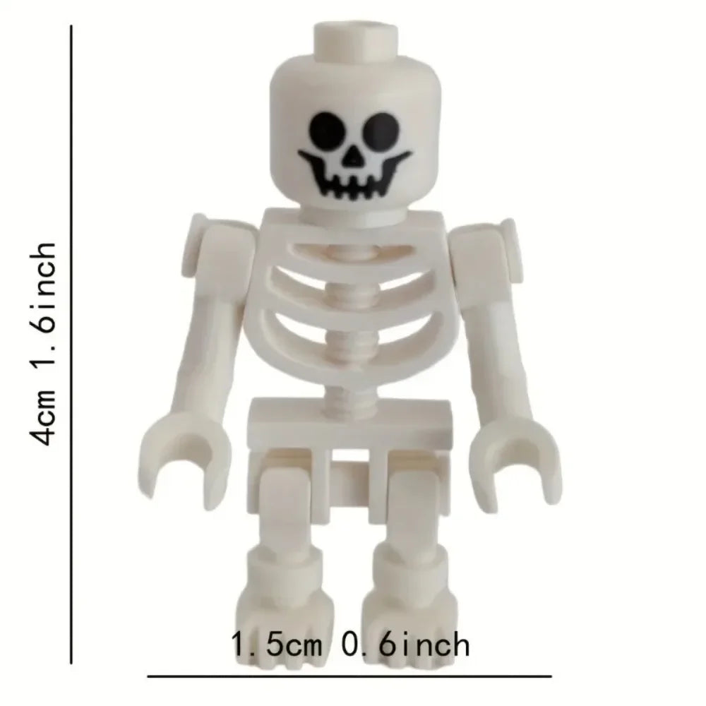 Skeleton Soldiers Building Blocks People Halloween Figures Mini Building Blocks