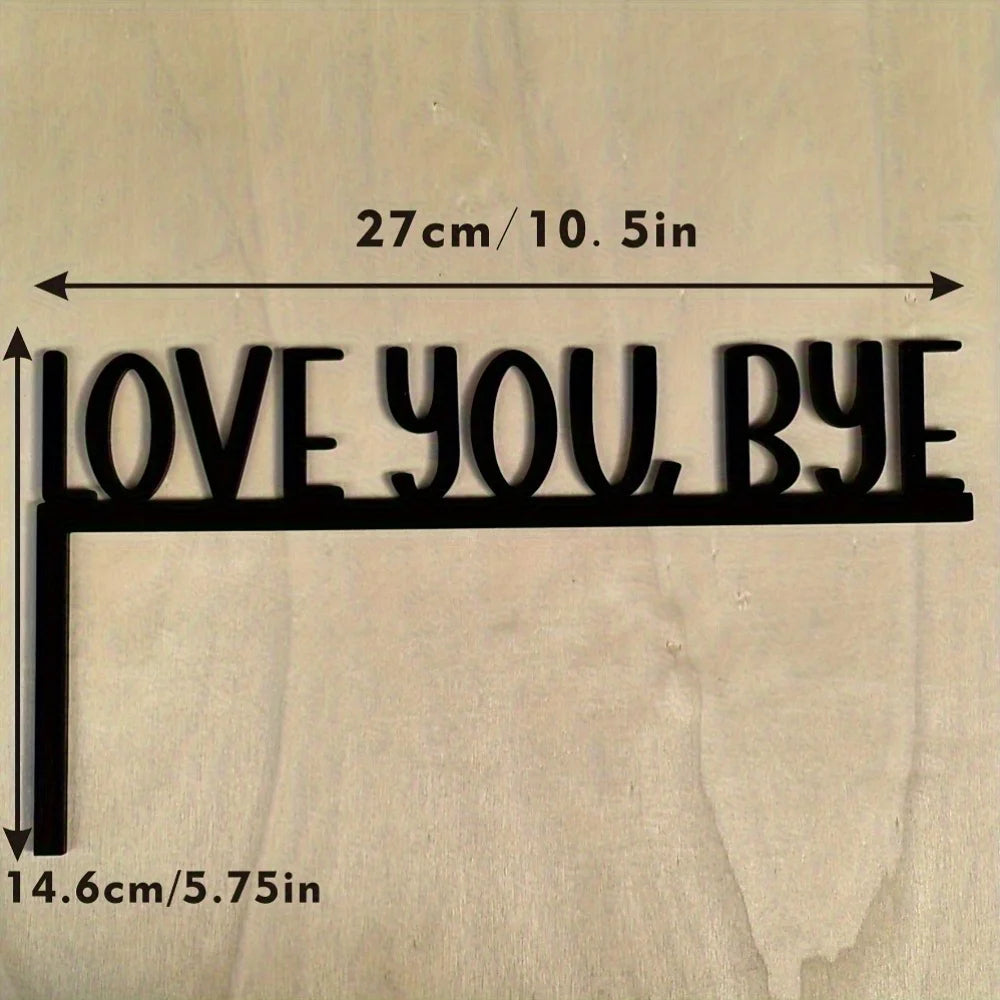 1pc Modern Metal Toilet Door Sign Stylish Thinking Room Wall Sculpture