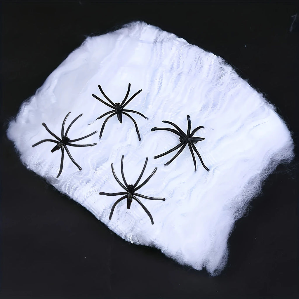 120-35 sqft Spider Webs Halloween Decorations Spiders