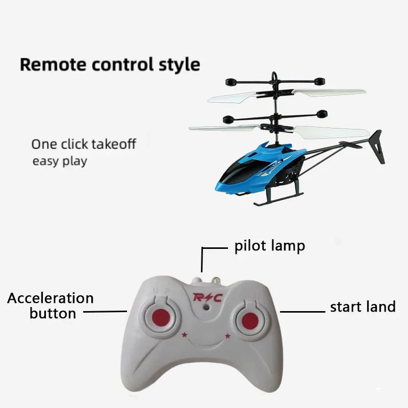 Rechargeable Mini RC Drone Remote Safe Fall-resistant RC Helicopters Children