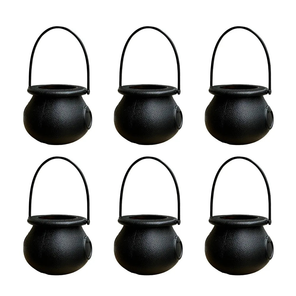6PCS Set Spooky 6cm Size Halloween Pumpkin Jar Lid