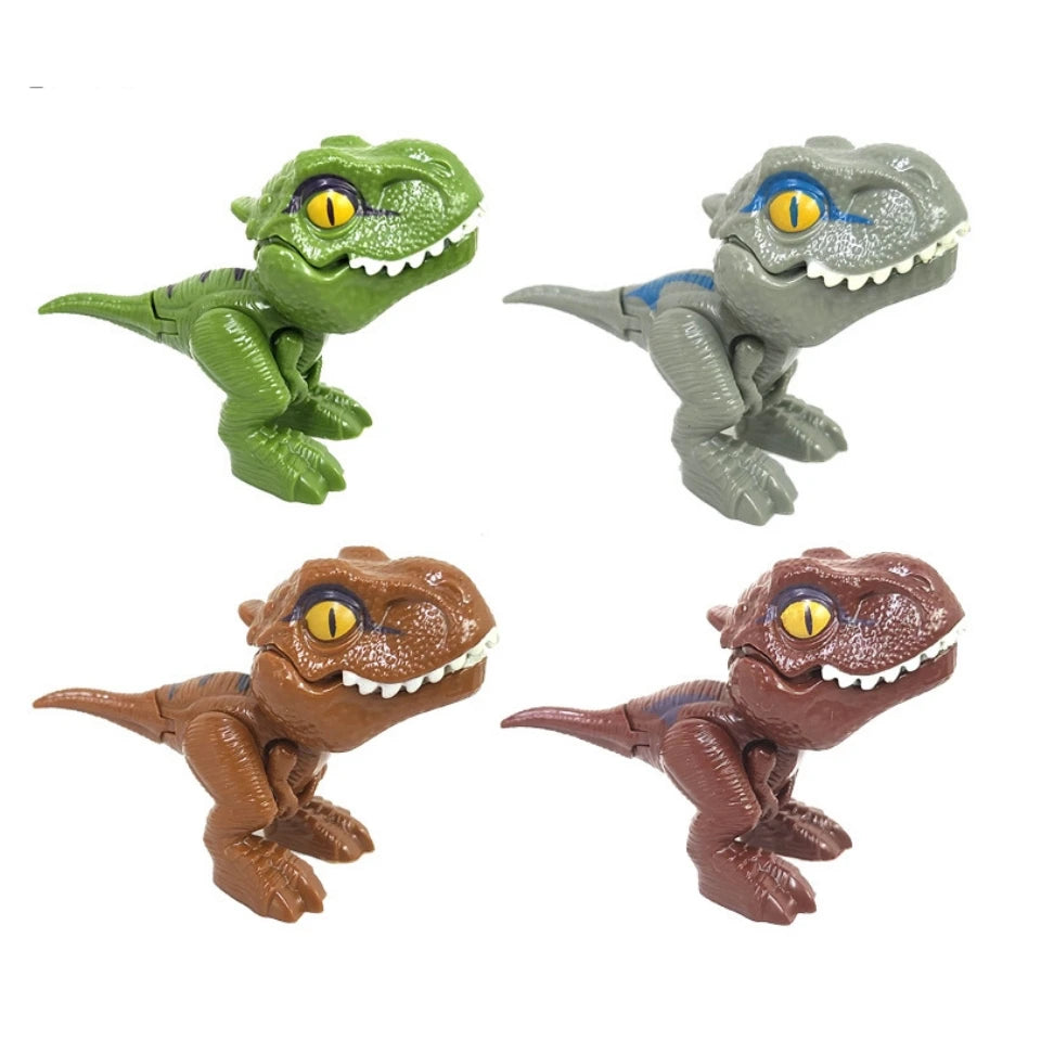 Jurassic Finger Dinosaur Triceratops Tyrannosaurus Model Toys Kids Creative