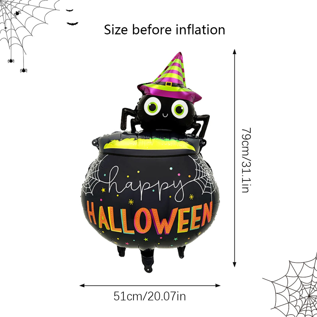 1pc 2pcs Halloween Spider Medicinal Pot Balloon Party Birthday Horror Weird