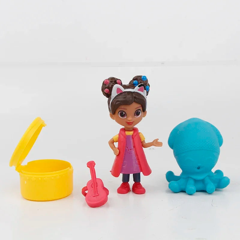 13pcs V1 2 Gabby Dollhouse Figure Toy Smiling Car Cat Hug Gaby Girl Dolls