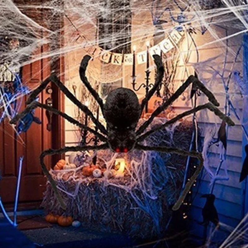 Halloween Big Plush Spider Oversized Soft Decoration