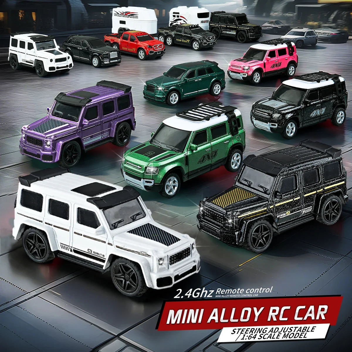 New RC Car MINI Alloy 1 64 Remote Control Car Convenient Carry 60 Minutes