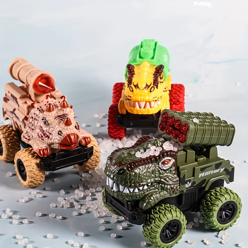 Pull Back Dinosaur Truck Toys Car Transport Truck Toys Dino Figures Boys