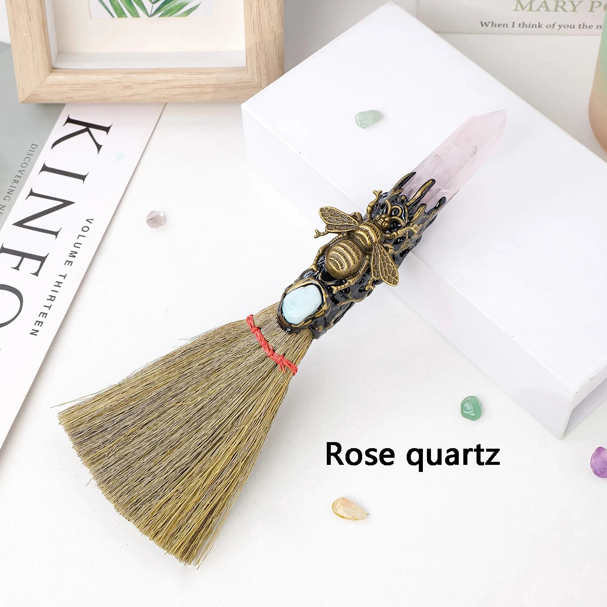 1PC Natural Crystal Point Stone Amethyst Altar Witch Supplies Table Decor
