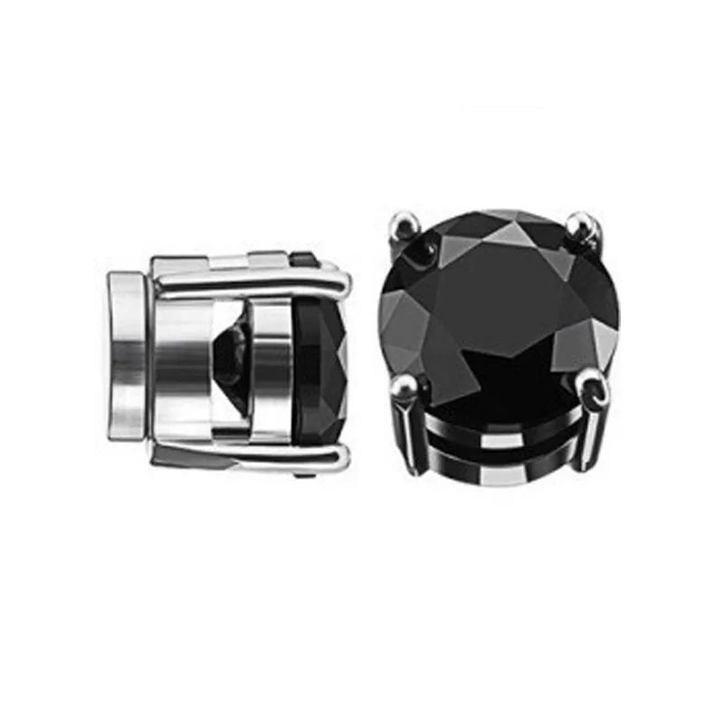 2pcs Punk Mens Strong Magnet Magnetic Ear Stud