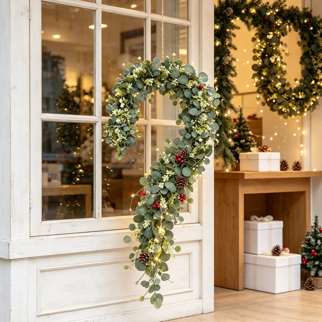 Artificial Greenery Foliage Vine Plant Christmas Outdoor Holiday Party Store