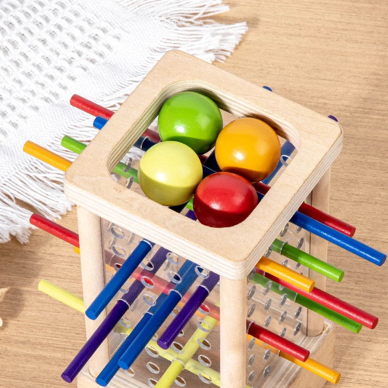 Wooden Stick Board Game Parent Child Interaction Montessori Wooden Toys Stick