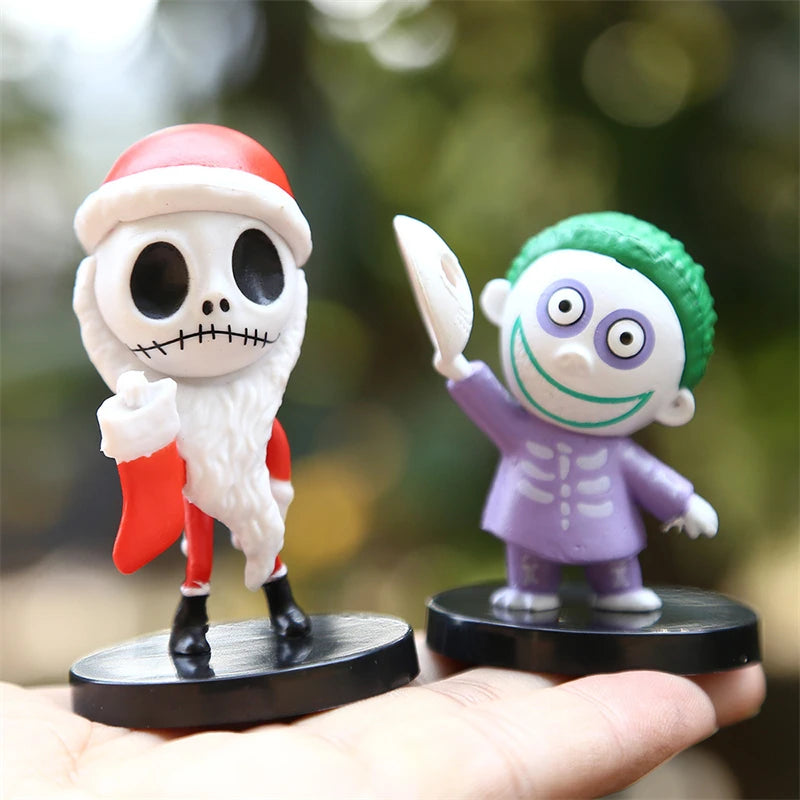10Pcs Set Nightmare Before Christmas Anime Figure Toys Jack Skellington