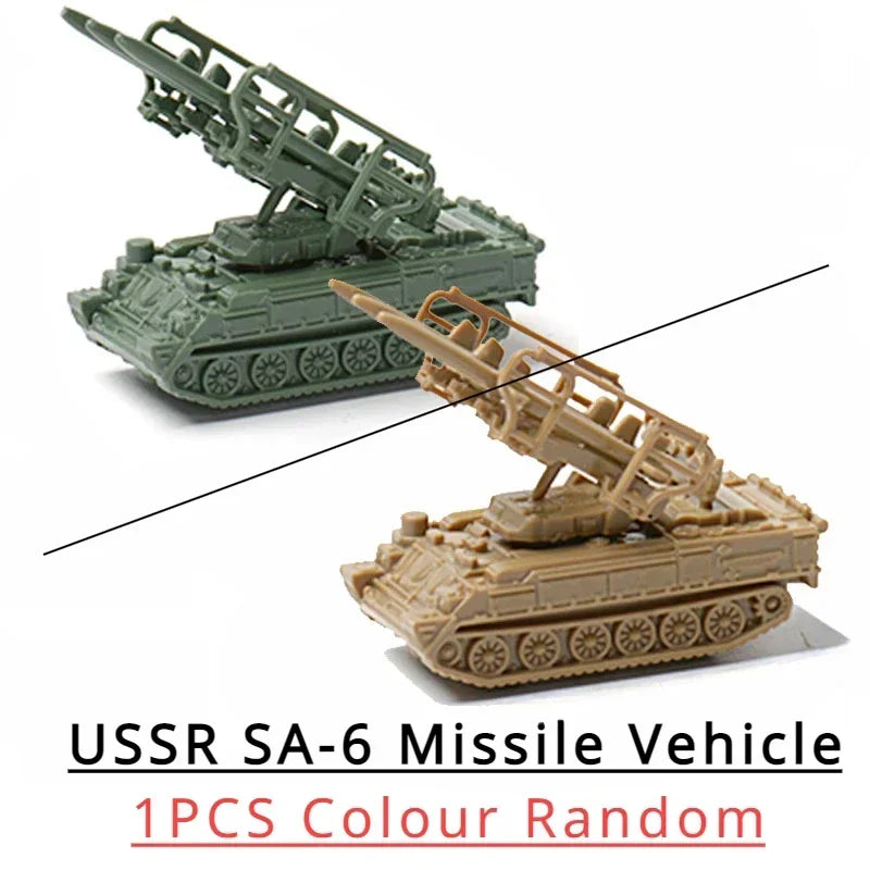 1 144 5cm Classic Tank Model WWII Soviet BM21 Italian B1 Destroyer US M35