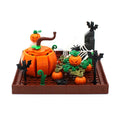 Holiday Decor Cemetery Pumpkin Building Set Graveyard Street Scene Decorations