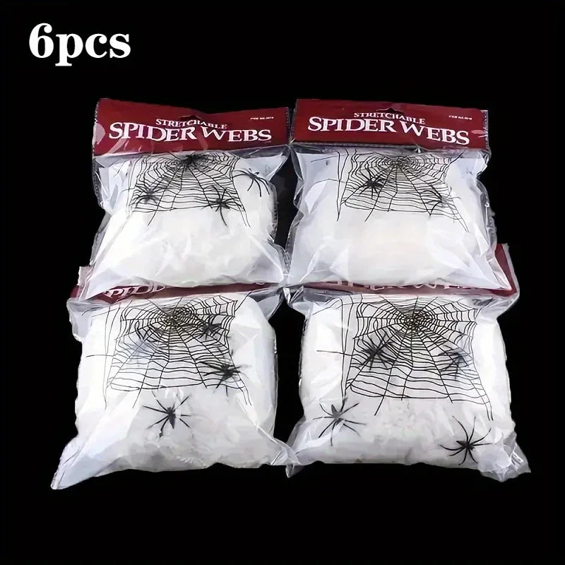 Stretchable Spider Webs Party Haunted Decoration Set