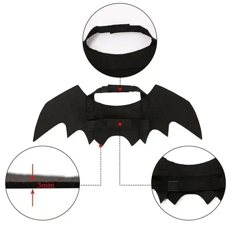 Wholesale Cute Cat Cosplay Costume Black Bat Wings