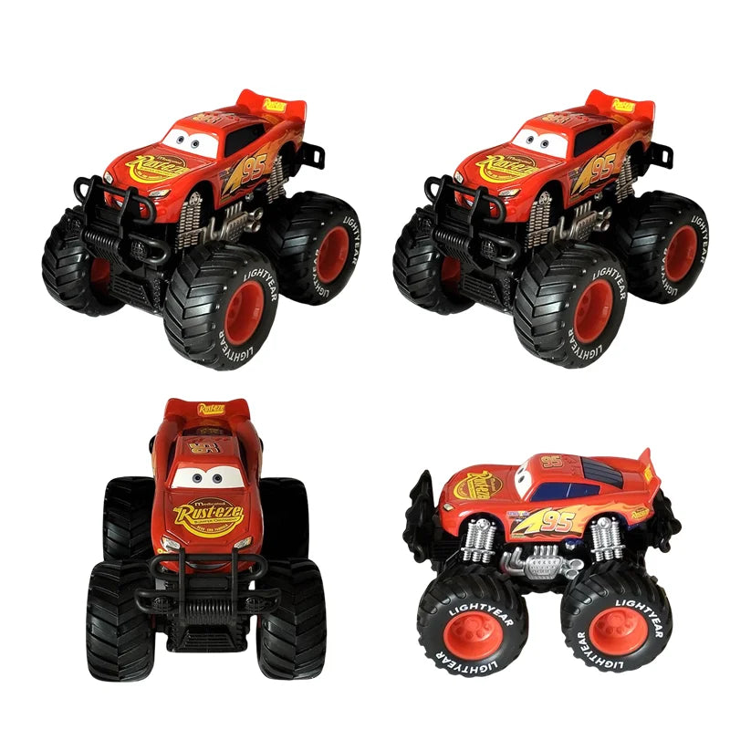 Pixar Cars Mater Lightning McQueen Jackson Storm Big Wheel Offroad Vehicle