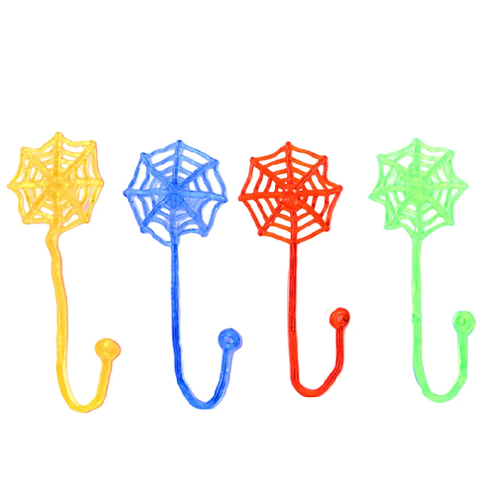 12/30Pcs Stretchable Climbing Spider Web Tricky Toys Kids
