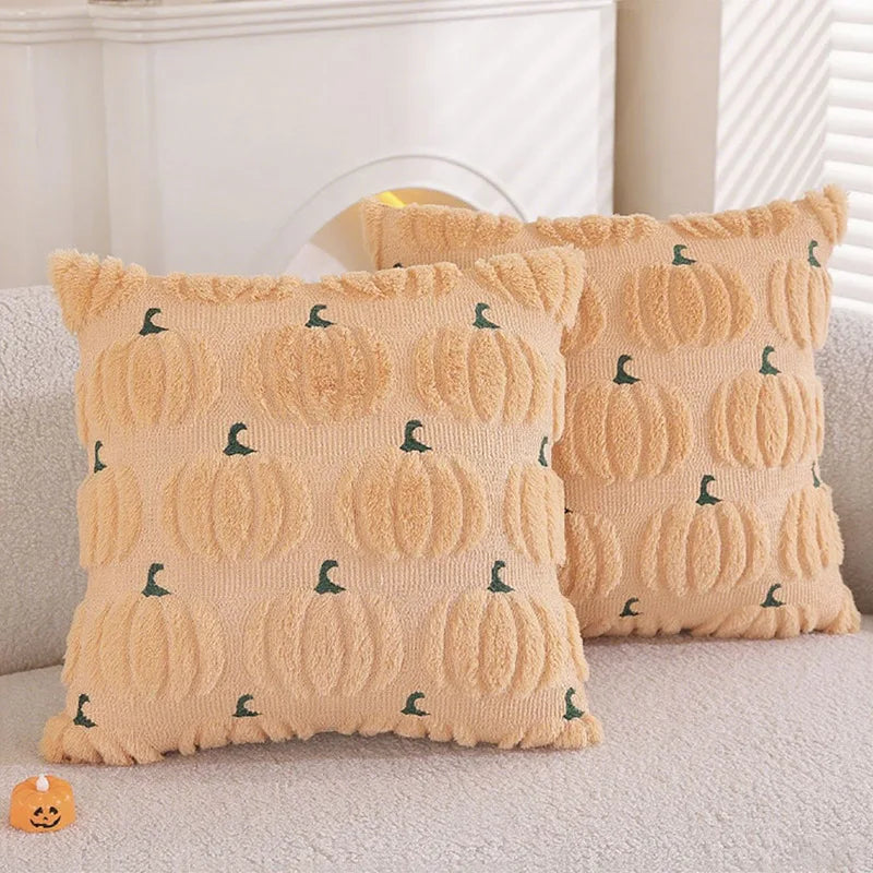 Fall Halloween Throw Pillow Covers 18x18 Decorative Pumpkin Pattern