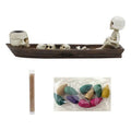 3-Piece Set of Skeleton Aromatherapy Boat Resin Crafts, Halloween Aromatherapy Boat, Fresh Air Fragrance, Furniture, Living Room