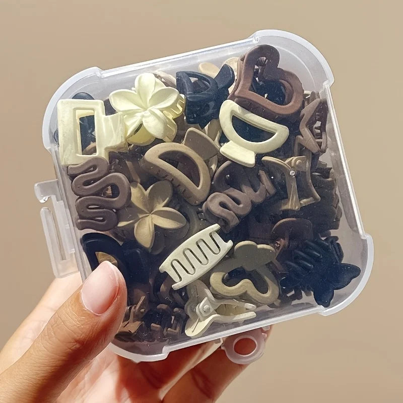 5 10 20 30pcs Beige Mixed Pack Small Clips Cute Girl Accessories Daily Use