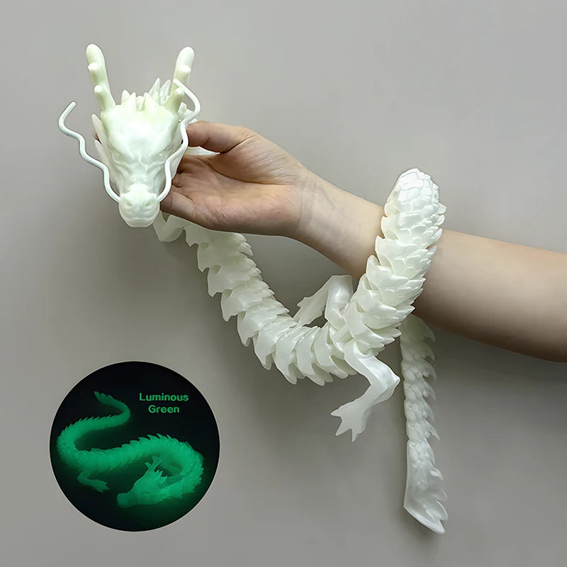 88CM 3D Printed Gem Dragon Crystal Fidget Toy Rotatable Articulated Dragon