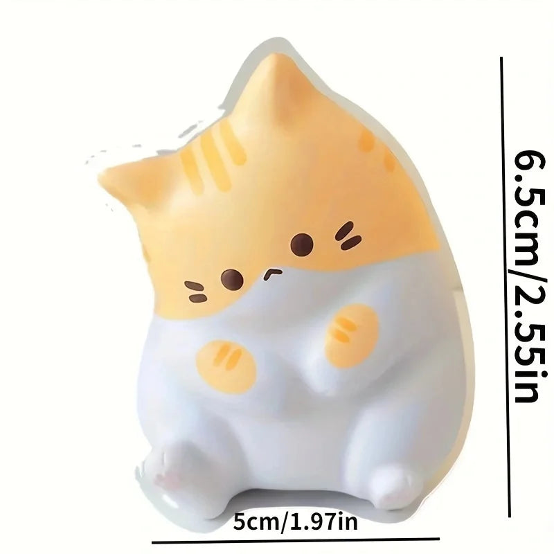 Adorable Cat Squeeze Toy Soft PU Rebound