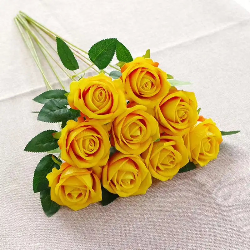1 5 10 20pcs Roses Artificial Flowers Rose Flower Branch Realistic Fake