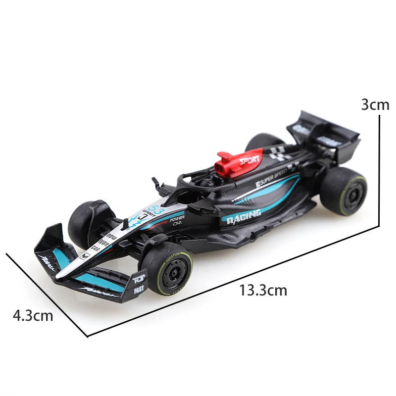 1.43 Alloy Model Racing Car Toy Exquisite Formula Alloy Pullback Racing