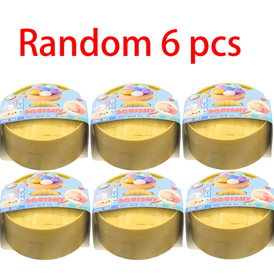 Blind Box Colorful Dumpling Squishy Stress Toy