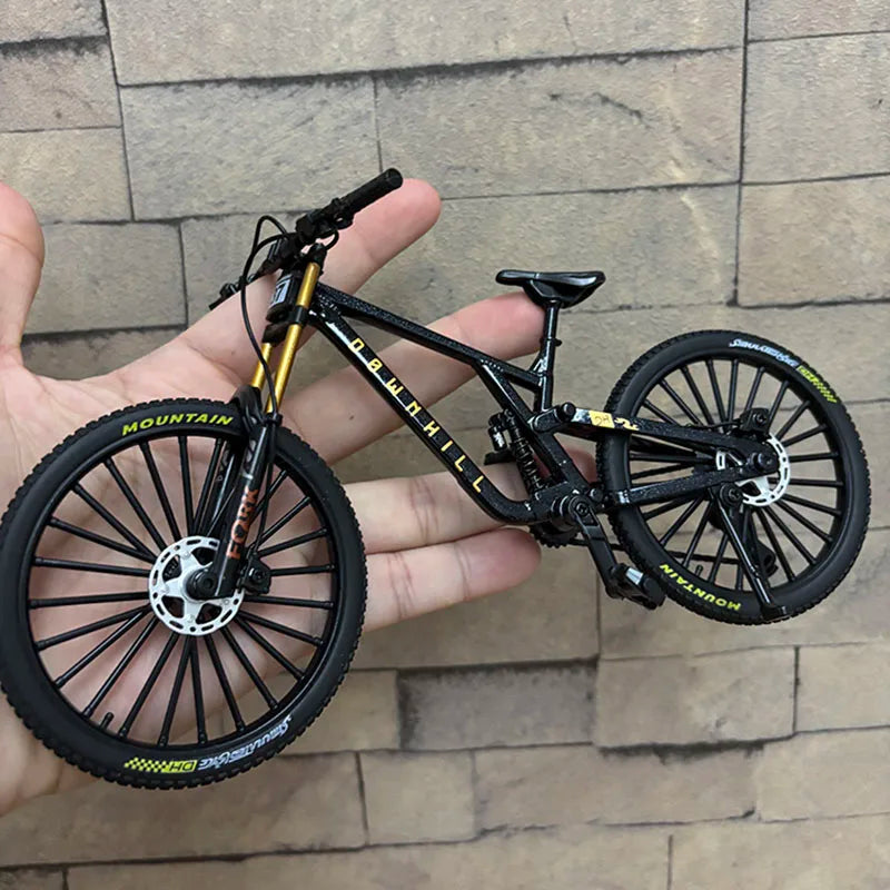 1:8 Model Alloy Bicycle Diecast Mini Finger Bikes Simulation Collection Gifts