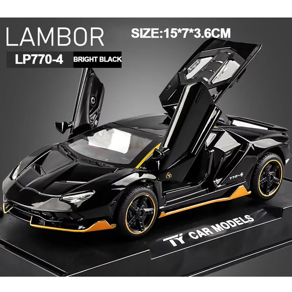 1 32 Cars Toys Auto Scale Lambor LP770 Diecast Model Alloy Toys Gift