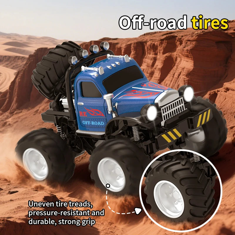 Q222 Q223 1:64 Mini RC Truck Trailer Monster-Regulating Alloy Terrain