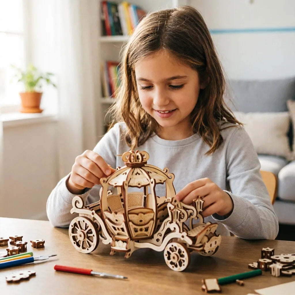 DIY 3D Wooden Puzzle Model Educational Building Toy